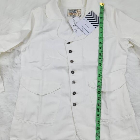 Sandrine Rose -968‎ x Free People NWT Empire Jacket Utility Shirt White Size S - Picture 8 of 9